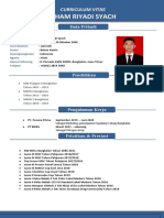 Curriculum Vitae - Ilham Riyadi Syach