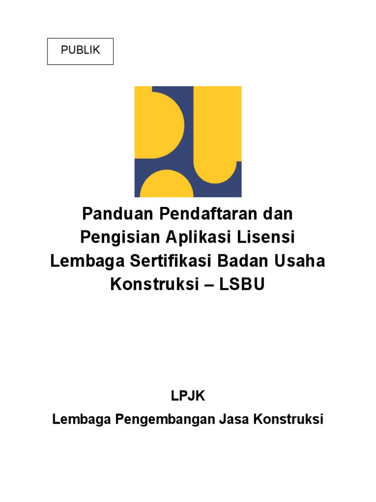 Panduan Pendaftaran Lisensi LSBU | PDF
