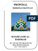 Proposal Masjid Jami Al-Barokah
