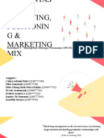 UNTUK SEGMENTASI, TARGETING, POSITIONING & MARKETING MIX