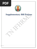 TNTR - IFHRMS - Finance - Supplementary Bill Process - User Manual Tanglish - Version 1.1