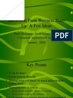 Successful Farm Business Start Up