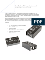 ギター L.R.Baggs Session Acoustic D.I. pdib2a | PDF | Transformer | Electrical Engineering