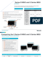 5 Series B MSO and 5 Series MSO Comparison Factsheet 48W-73881-0