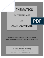 Maths Q Bank Term II Class 10