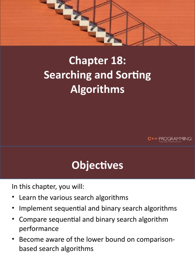 Chapter 18 - Searching and Sorting Algorithms | PDF | Computing ...