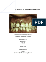 Role of Calculus in Periodontal Disease