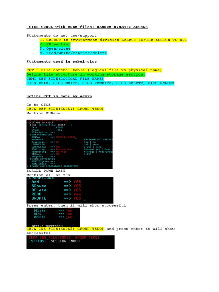 File Handling In Cobol