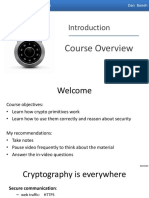 Course Cryptography I