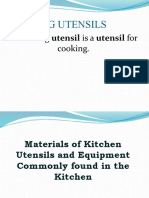 Cookng Utensils Presentation