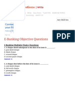 300+ REAL TIME E-Banking Objective Questions & Answers