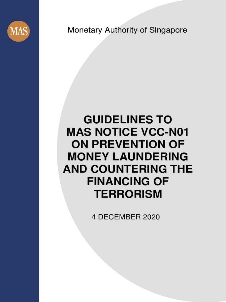 Guidelines To Notice VCCN01 On Prevention of Money Laundering and