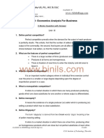 Economics Analysis For Business Unit 3