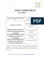 Calendario Practicum Ii 22-23