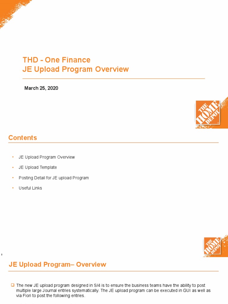 JE Upload Program Overview: A Comprehensive Guide to Posting Journal ...