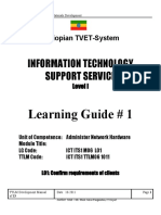 Information Technology Support Service: Learning Guide # 1