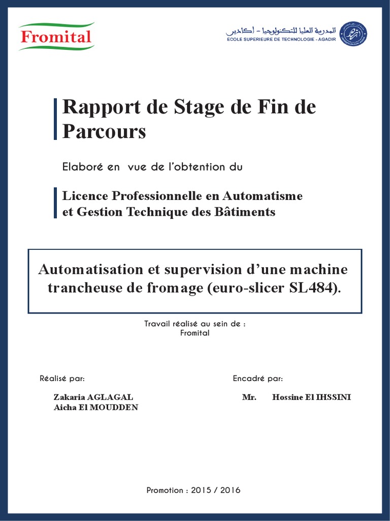 Automatisation d'une trancheuse Fromital | PDF | Fromage