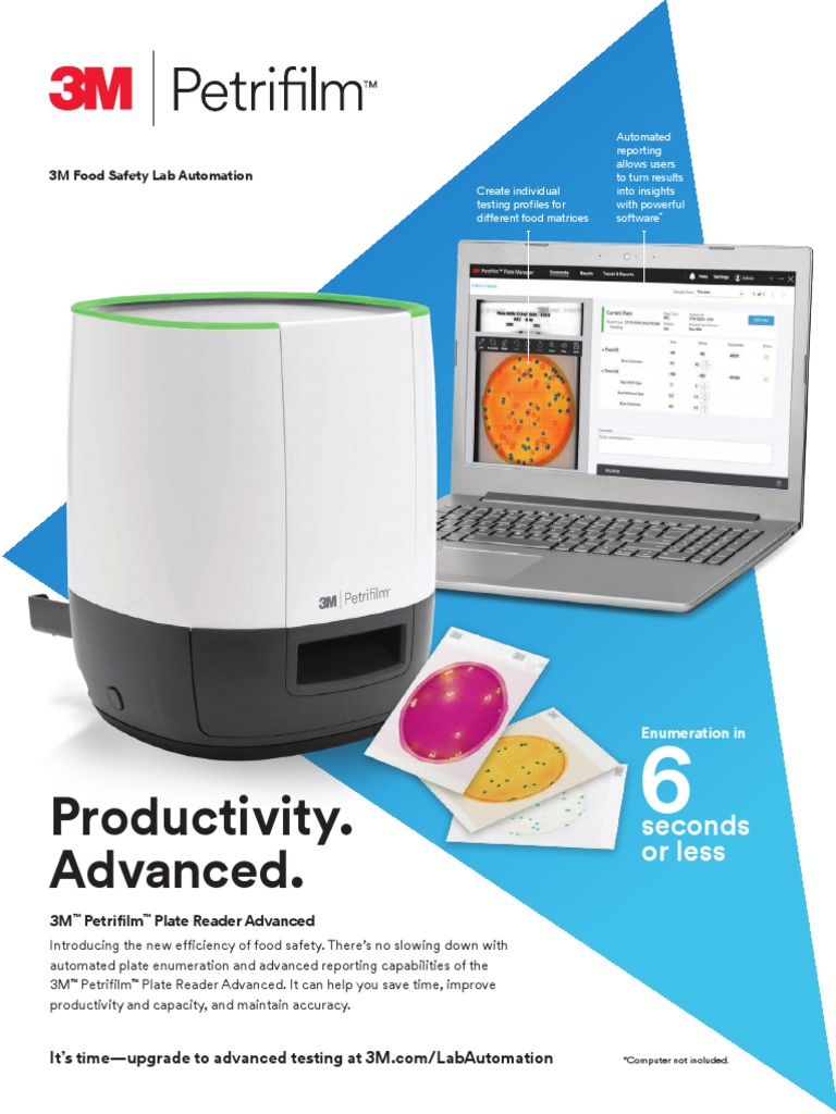 3M Petrifilm Plate Reader Advanced Sell Sheet English US PDF Automation Barcode