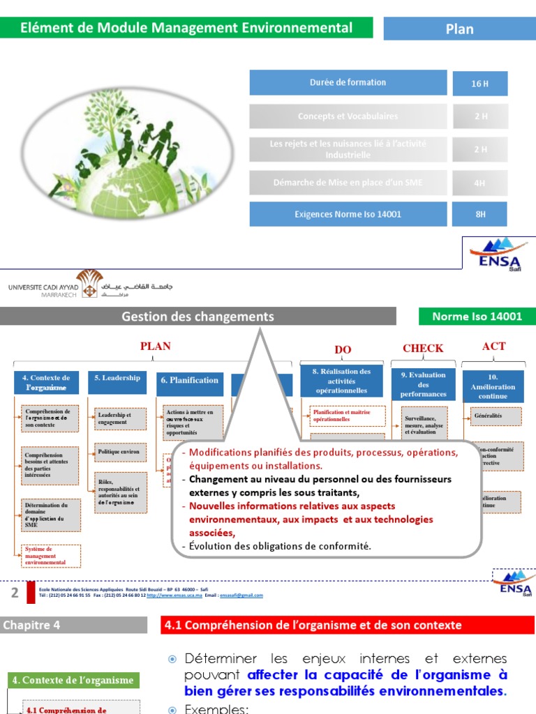 Gestion et Mise en Place d'un SME ISO 14001 | PDF | Gestion des ...