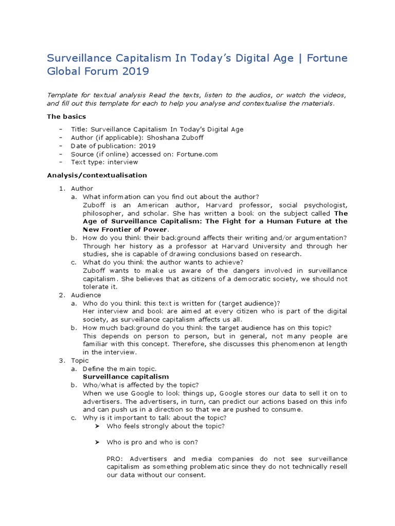 Surveillance Capitalism Zuboff | PDF | Surveillance