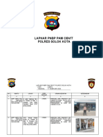 Laphar PNBP Pamobvit Samapta Polres Solok Kota