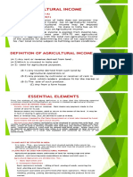 Agricultural Income Tax Exemption and Calculation Rules