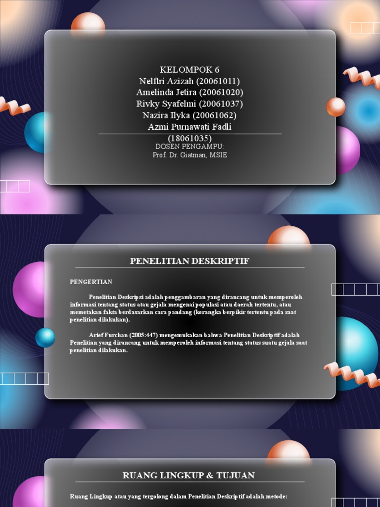 Panduan Lengkap Penelitian Deskriptif | PDF
