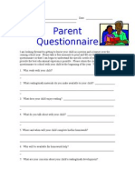Parent Questionsschool