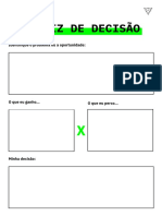 Matriz de Decisão: Identifique o Problema Ou A Oportunidade