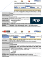 Planificador Semanal 5 de Actividades Aprendo en Casa Luis Eleazar