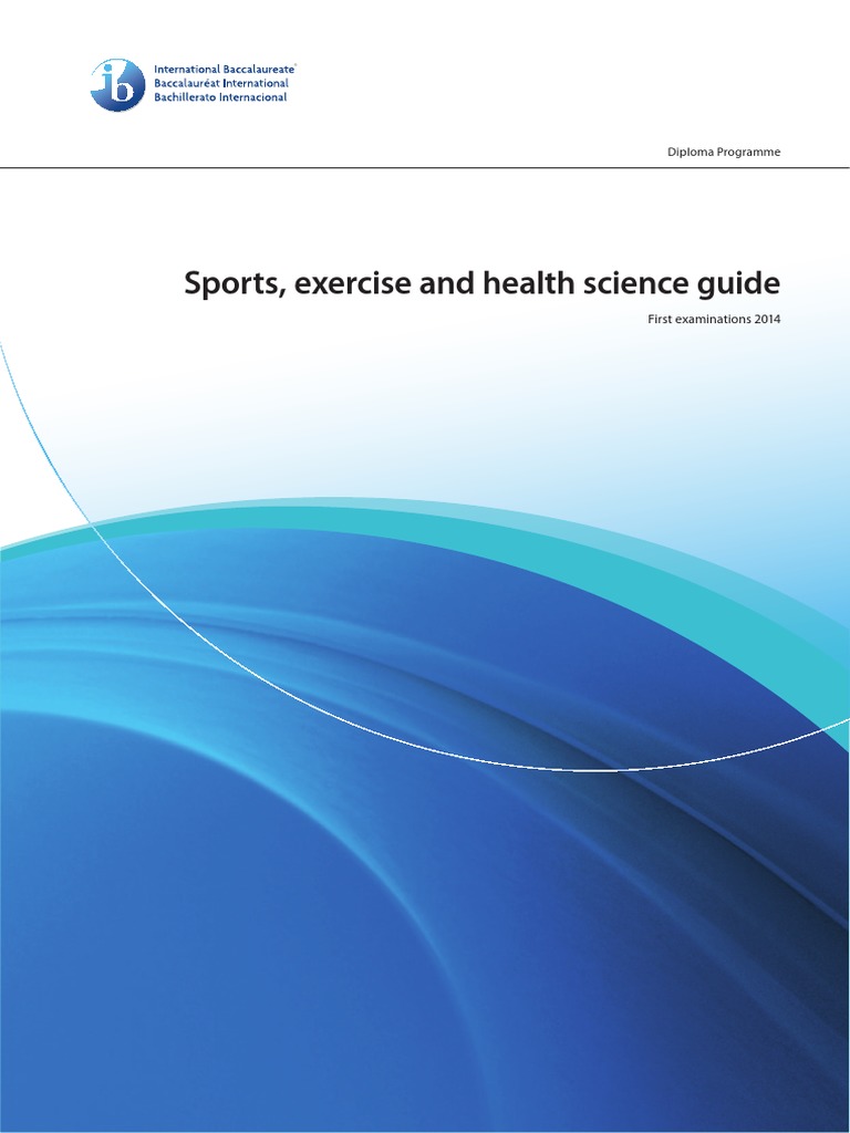 IB Sports Exercise and Health Science PDF Science Educational