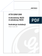 ATS1250 - Drzwiowy MZD 4-Windowy MZD. Instrukcja Instalacji