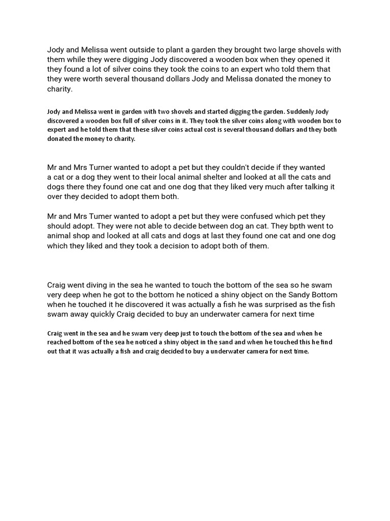 Story Retelling Deloitte Versant Test 5 PDF