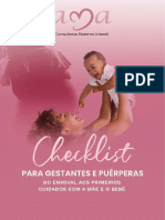 CHECKLIST para Gestantes e Pue - Rperas