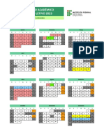 Calendário acadêmico 2023