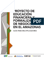 Proyecto de Educación Financiera y Formalización de Negocios en El Amazonas-Guía para Multiplicadores
