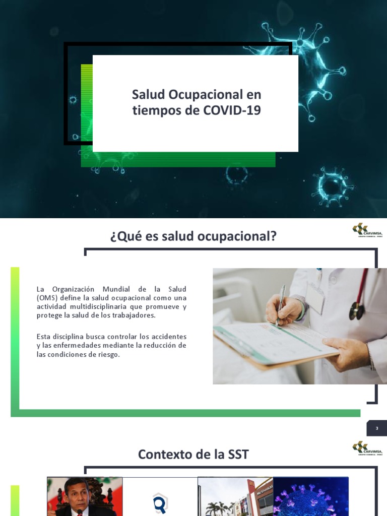 CARVIMSA Salud Ocupacional en Tiempos de COVID-19 | PDF | Seguridad y ...