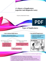 Grice's Theory of Implicature (Types, Properties and Diagnostic Tests)