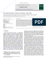 Spatial Structure of Autism in California 1992 2001 (2010)