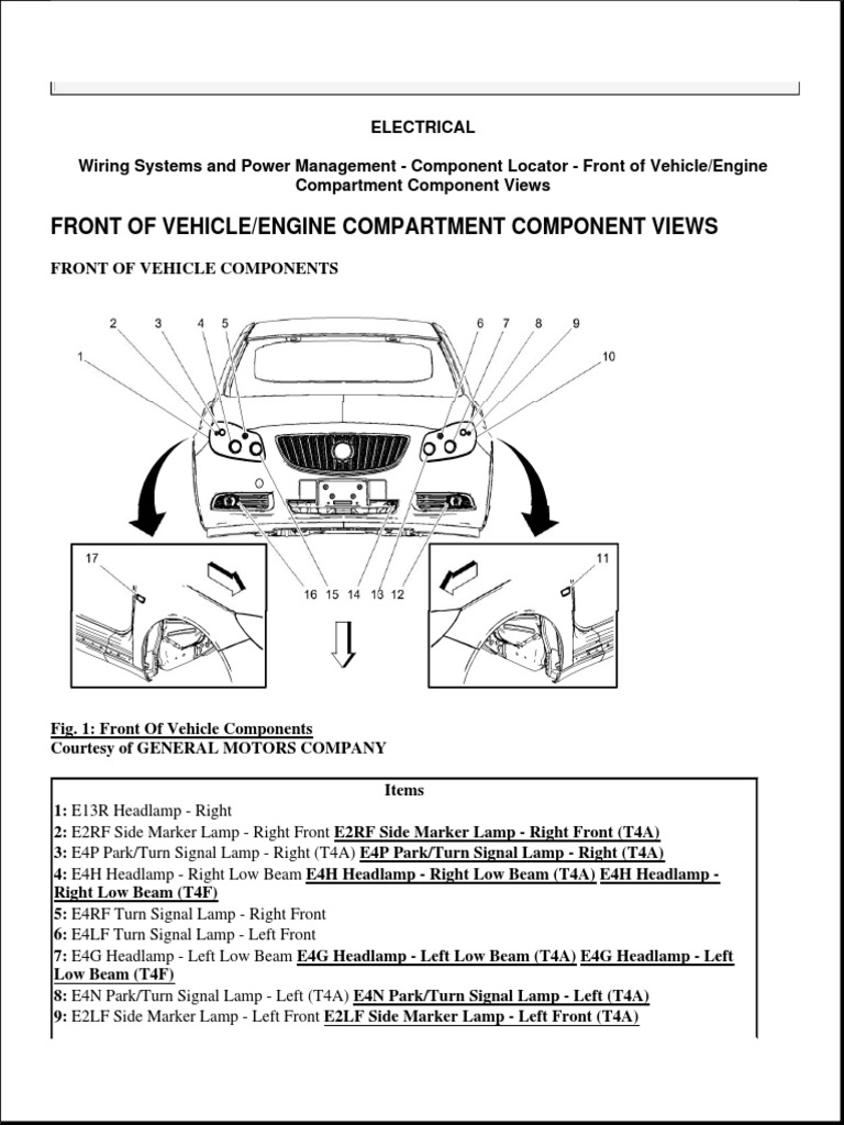 071 Front of Vehicle Engine Compartment Component Views PDF