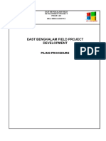 Piling Procedure East Bengkalam Field