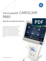 Ventilador CARESCAPE R860 Guia Accesorios Clinicos - JB00703ES