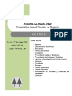 Agenda Asamblea Anual2022