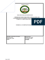 Tender Document For Supply, Installation and