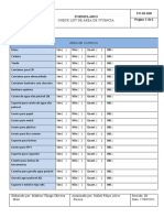 Checklist área vivência