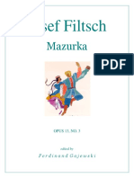 Joseph Filtsch - Mazurka 3