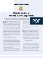 Equity Smile A Monte-Carlo Approach