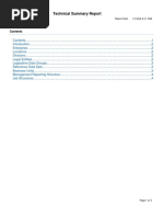 Technical Summary Report