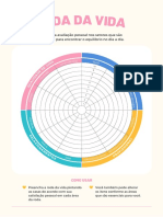 Folha Com Roda de Vida Delicado Colorido