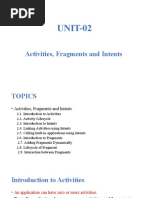 UNIT-2 Activities, Fragments and Intents